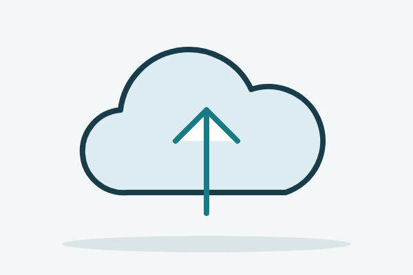Cloud product or service illustration