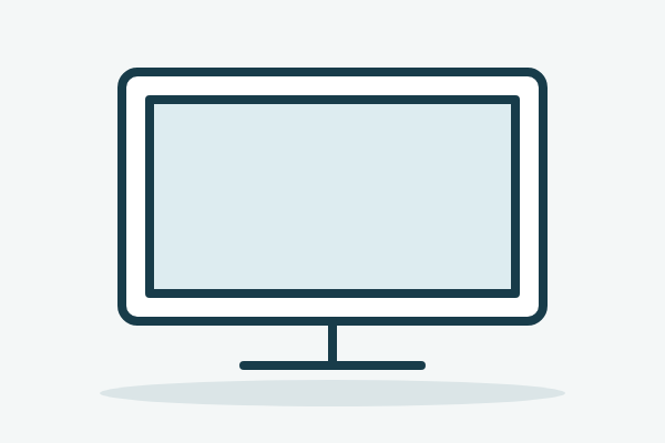 Monitor product or service illustration