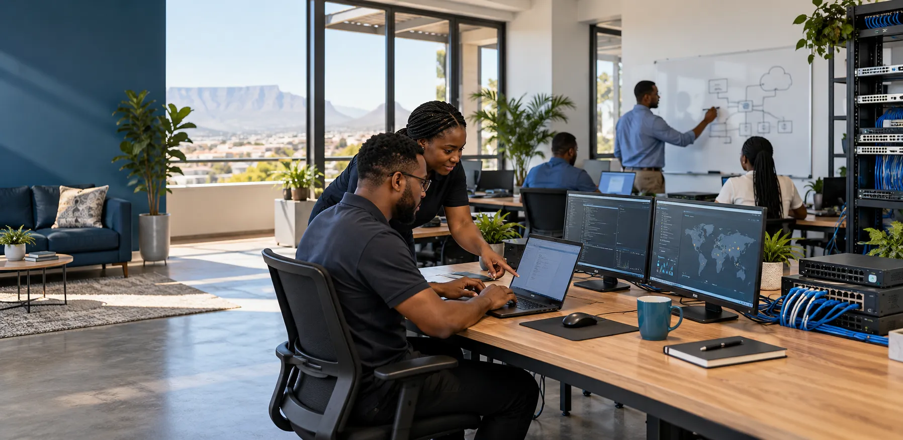 Illustrative technology support and training environment